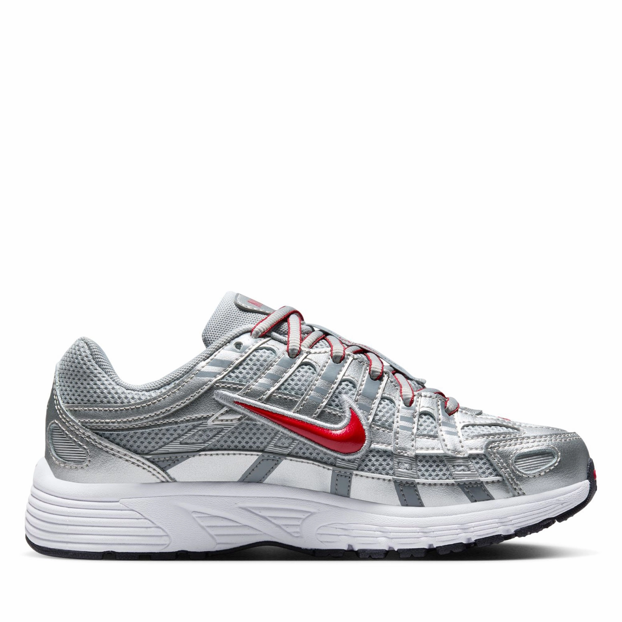 Nike P-6000 (GS) - Metallic Silver/Gym Red Air Walk