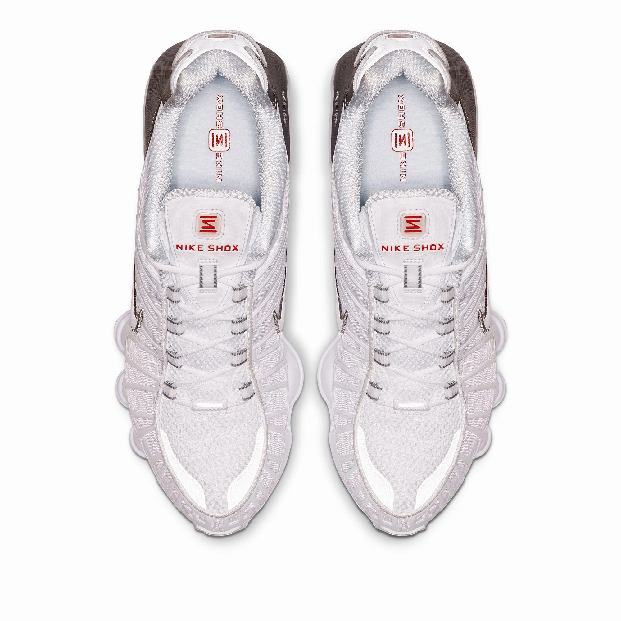Practical Footwear Nike Shox TL - White/Metallic Silver