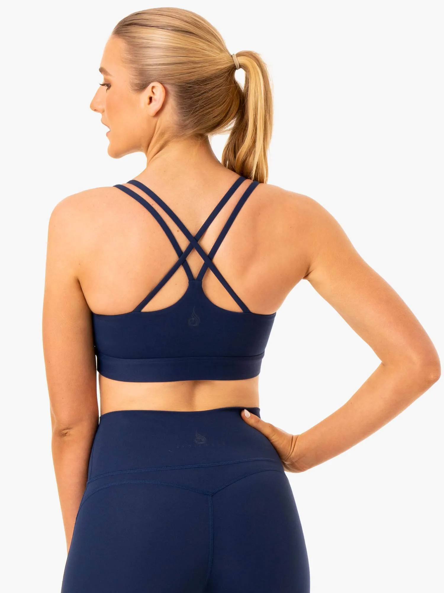 Ventilated Cups NKD Align Sports Bra - Navy