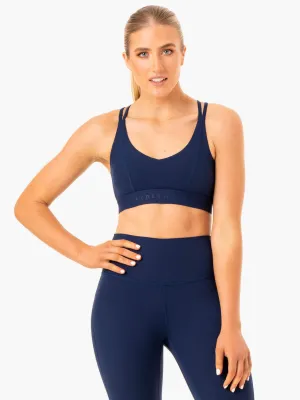 Durable Stitching petite size NKD Align Sports Bra - Navy