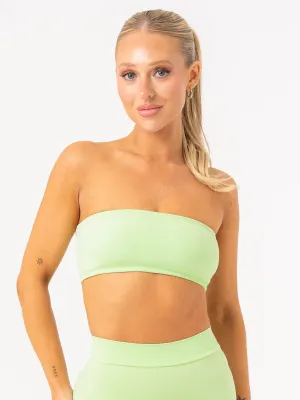 NKD Bandeau - Lime Cap-sleeved