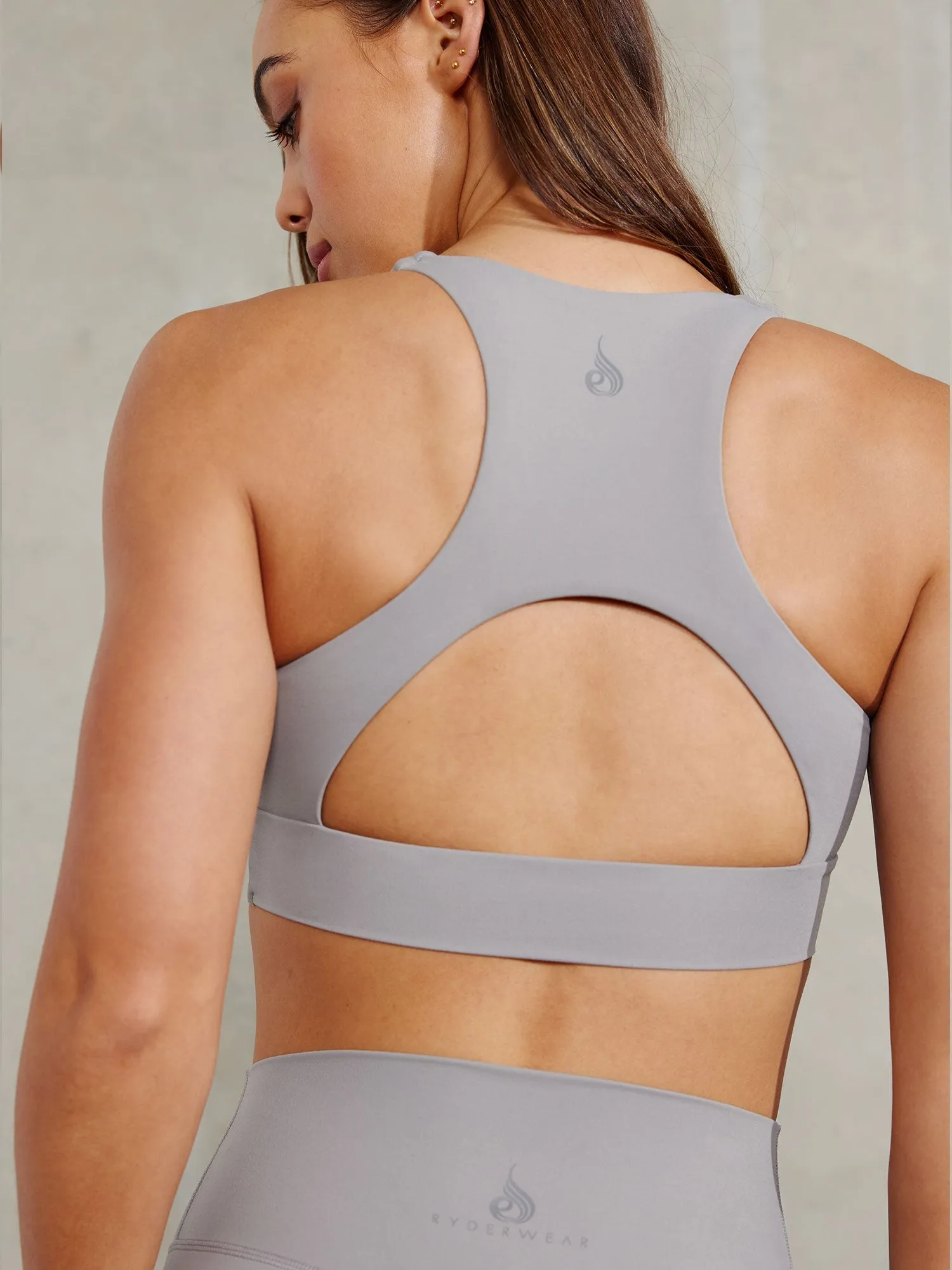 NKD Embody Sports Bra - Steel Grey Ribbed waistband Crease-resistant