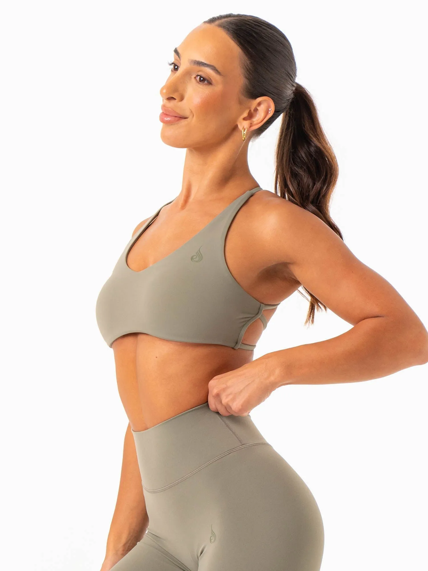 Plus Size NKD Embody Sports Crop - Desert Sage