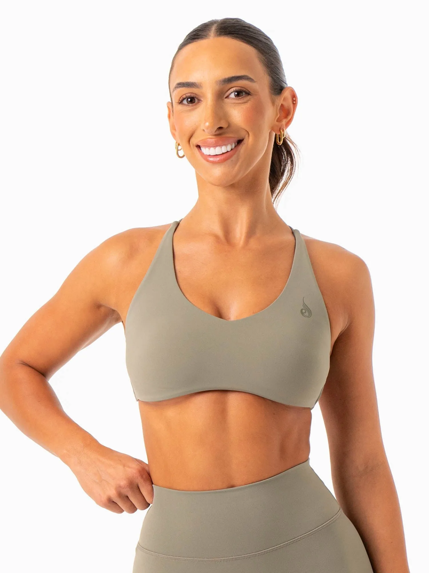 NKD Embody Sports Crop - Desert Sage Zipped seams Loungewear