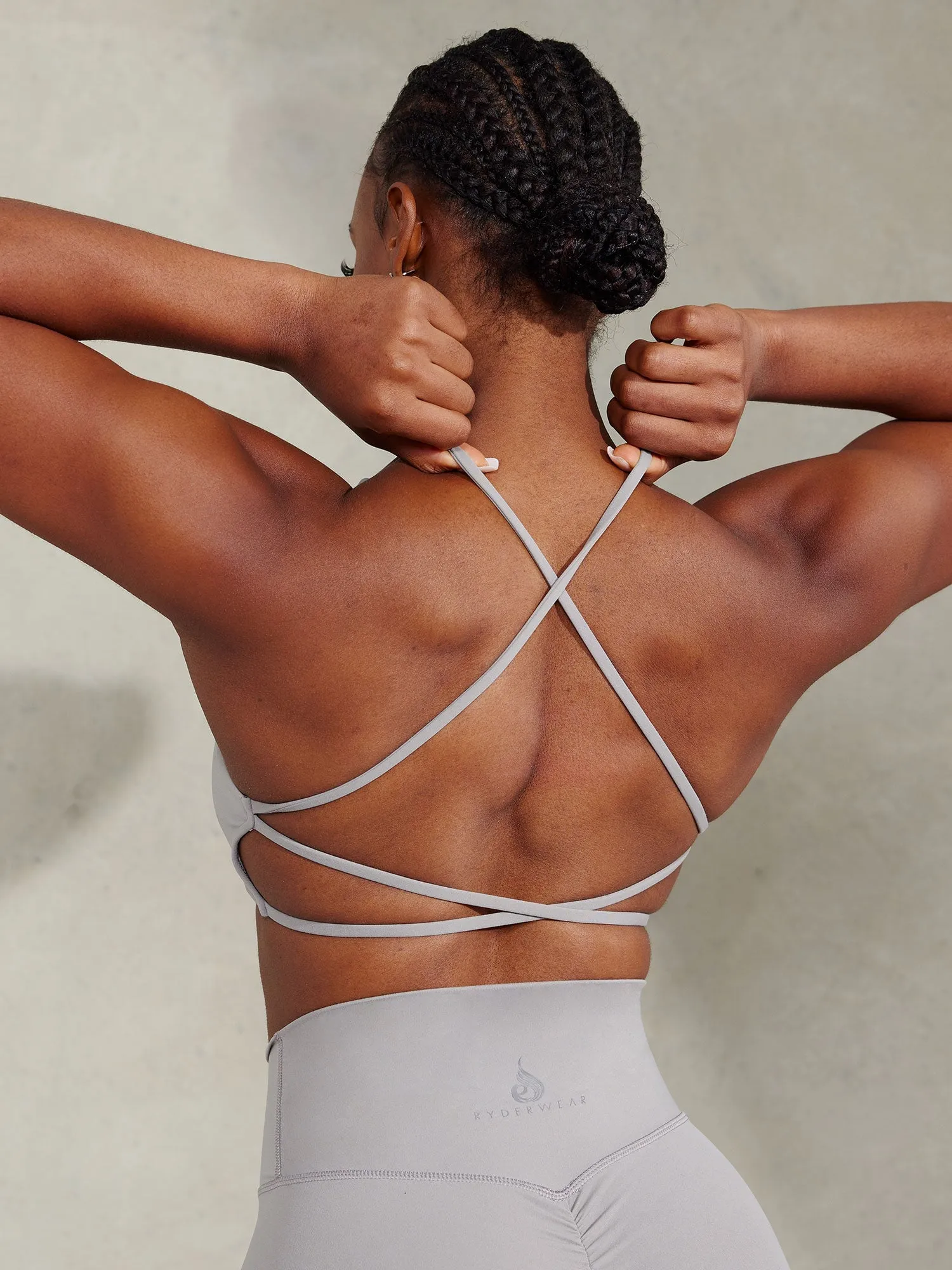 NKD Embody Sports Crop - Steel Grey Comfortable Fabric Soft seams