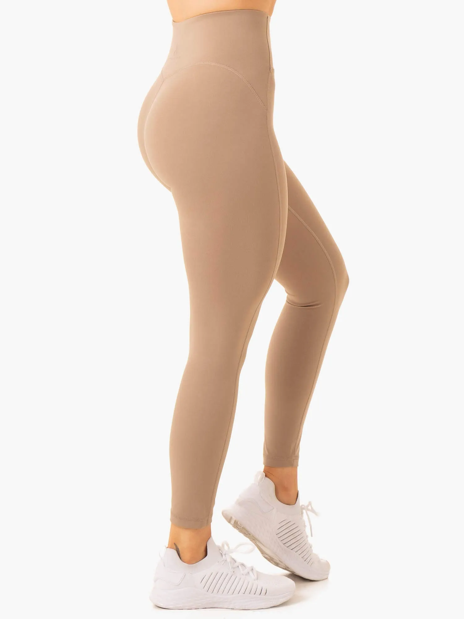 NKD Frame High Waisted Leggings - Latte Eco Shopper Evening Walk