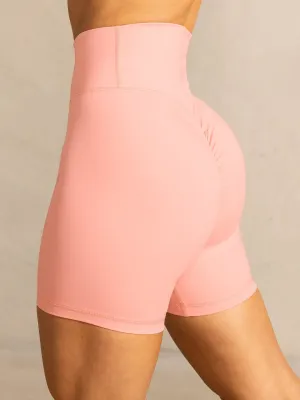 NKD High Waisted Scrunch Shorts - Pink Comfort Design