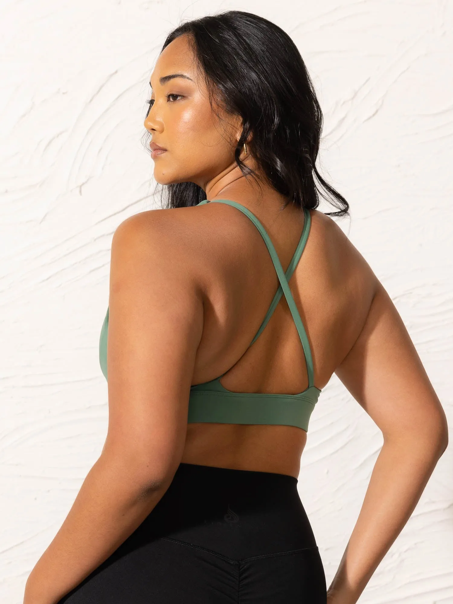 NKD Low Neck Sports Bra - Forest Green Sports fans