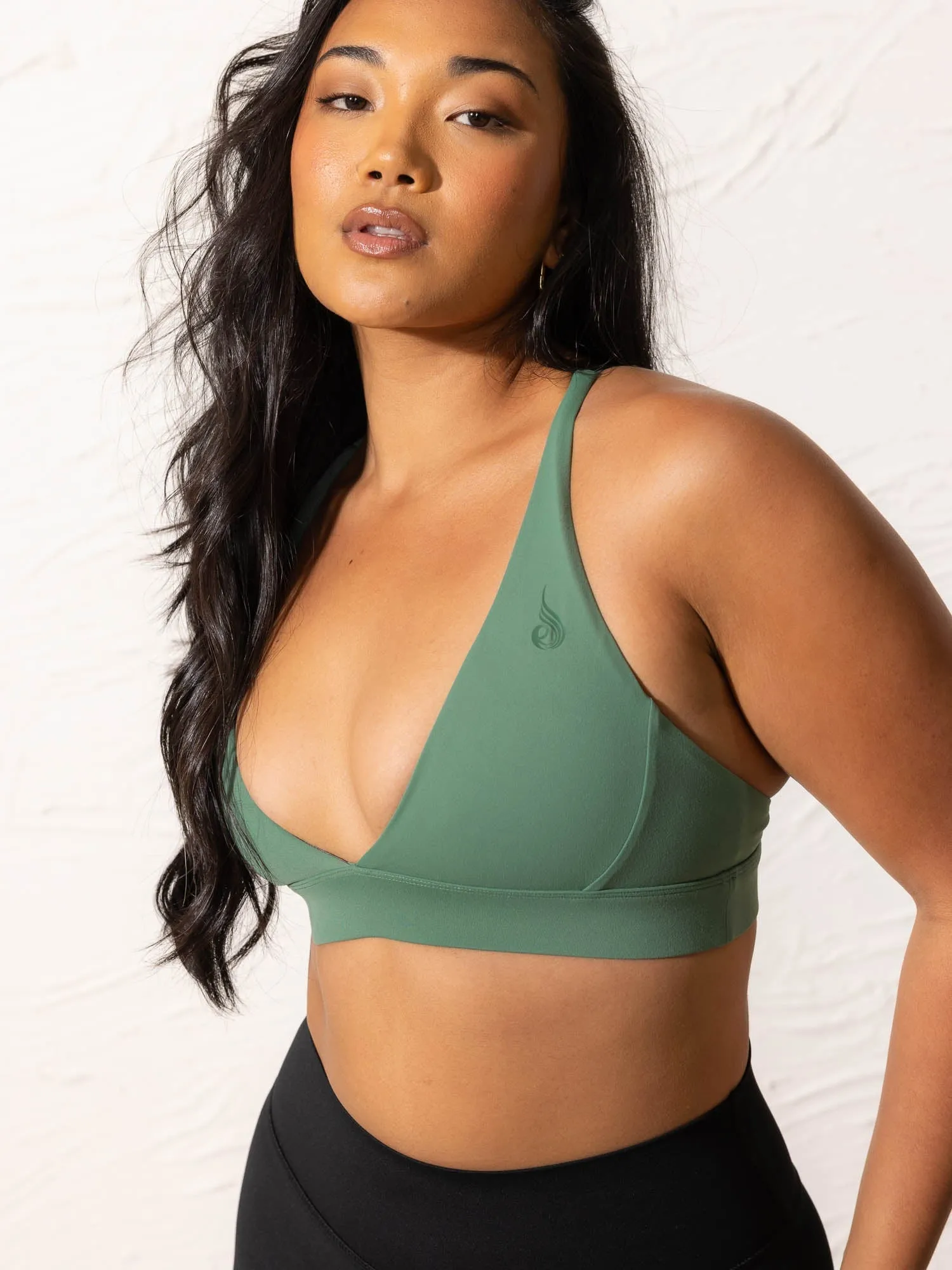 NKD Low Neck Sports Bra - Forest Green Baggy fit seams
