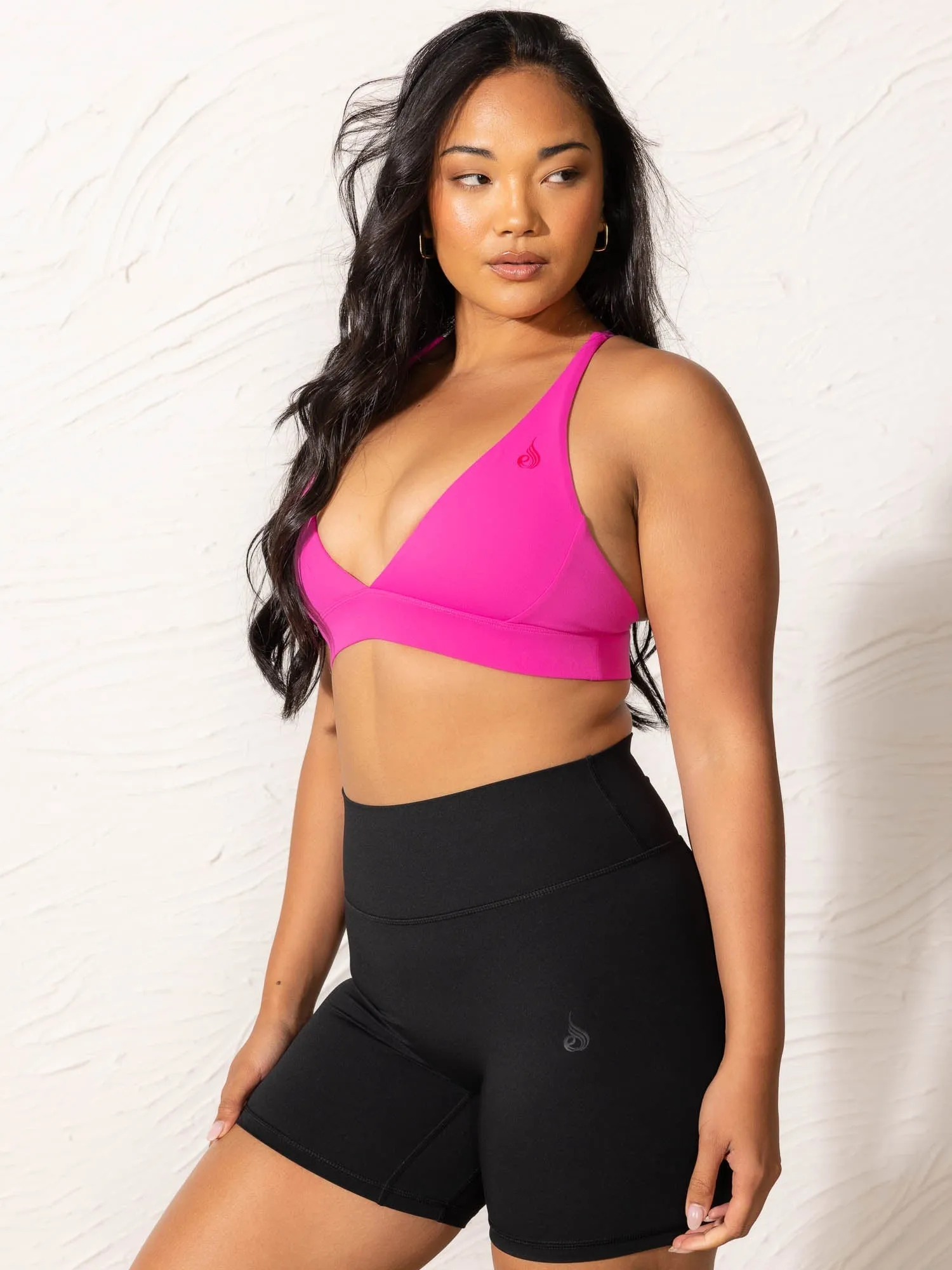 Comfortable fit NKD Low Neck Sports Bra - Neon Pink