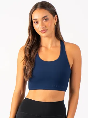 NKD Sports Bra - Navy Smooth Edges