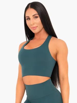 Tight fit seams teen clothing NKD Sports Bra - Teal
