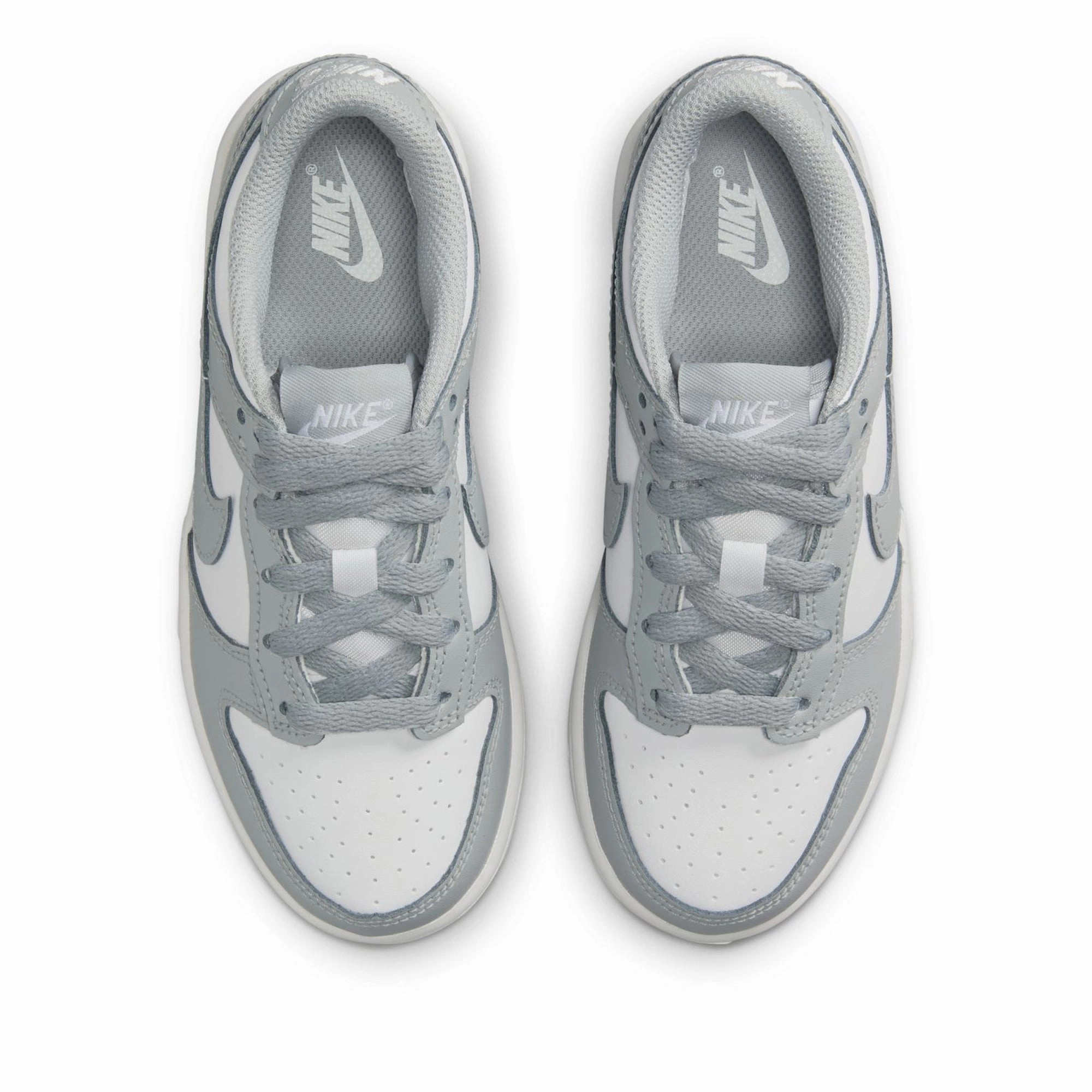 Nike Dunk Low (PS) - White/Light Smoke Grey Easy Walk Cool Dash