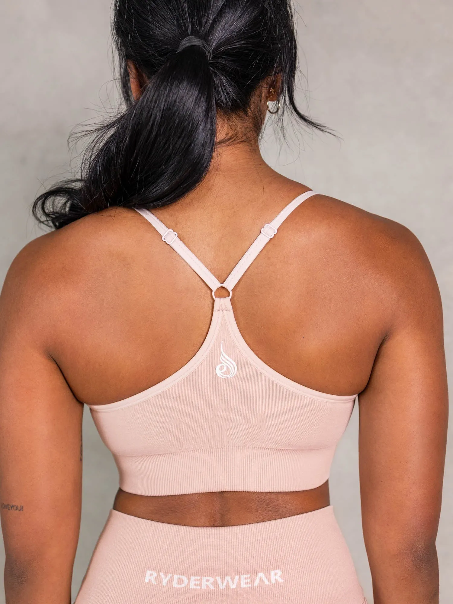 Friction Reducing Finish NRG Seamless Sports Bra - Biscotti