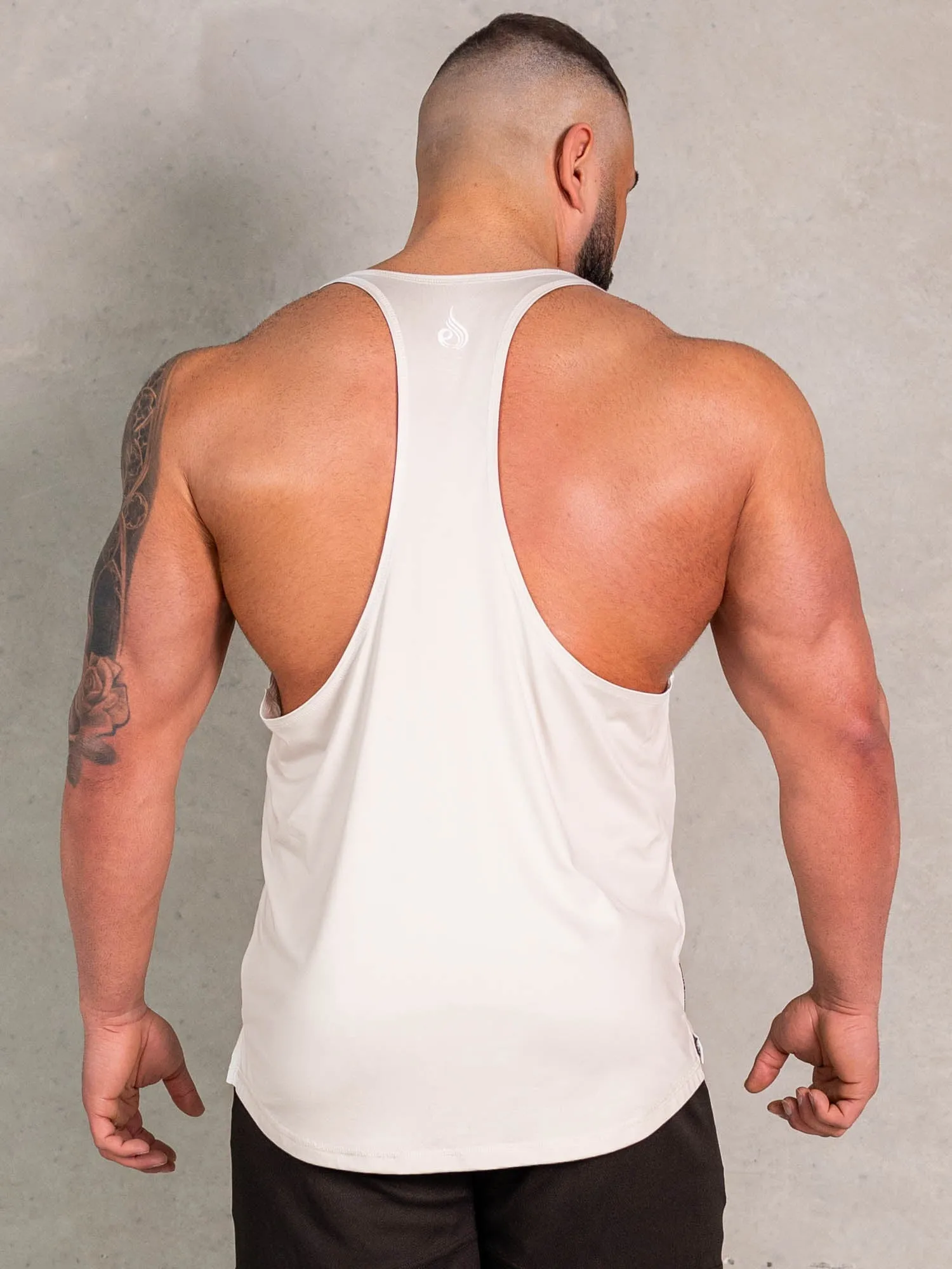 NRG Stringer - Oat Mesh Lining Layered Neckline Design