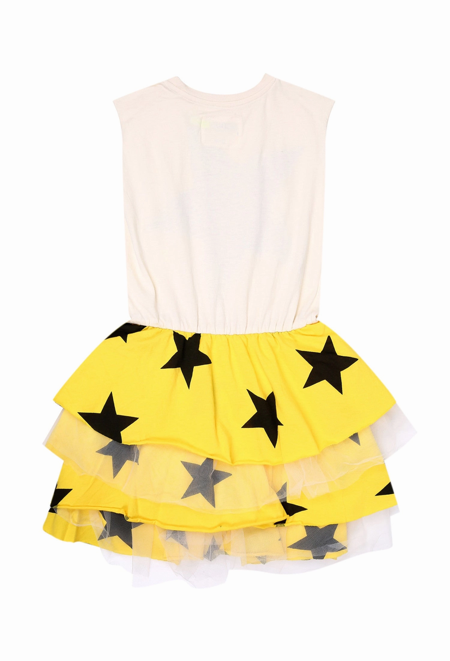 Nununu Kids Girl LAYERED STAR Tulle Dress - Natural Multicolored kids' clothes