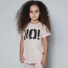 Nununu Kids No! T-Shirt - Bleached Nude lovely color - fast