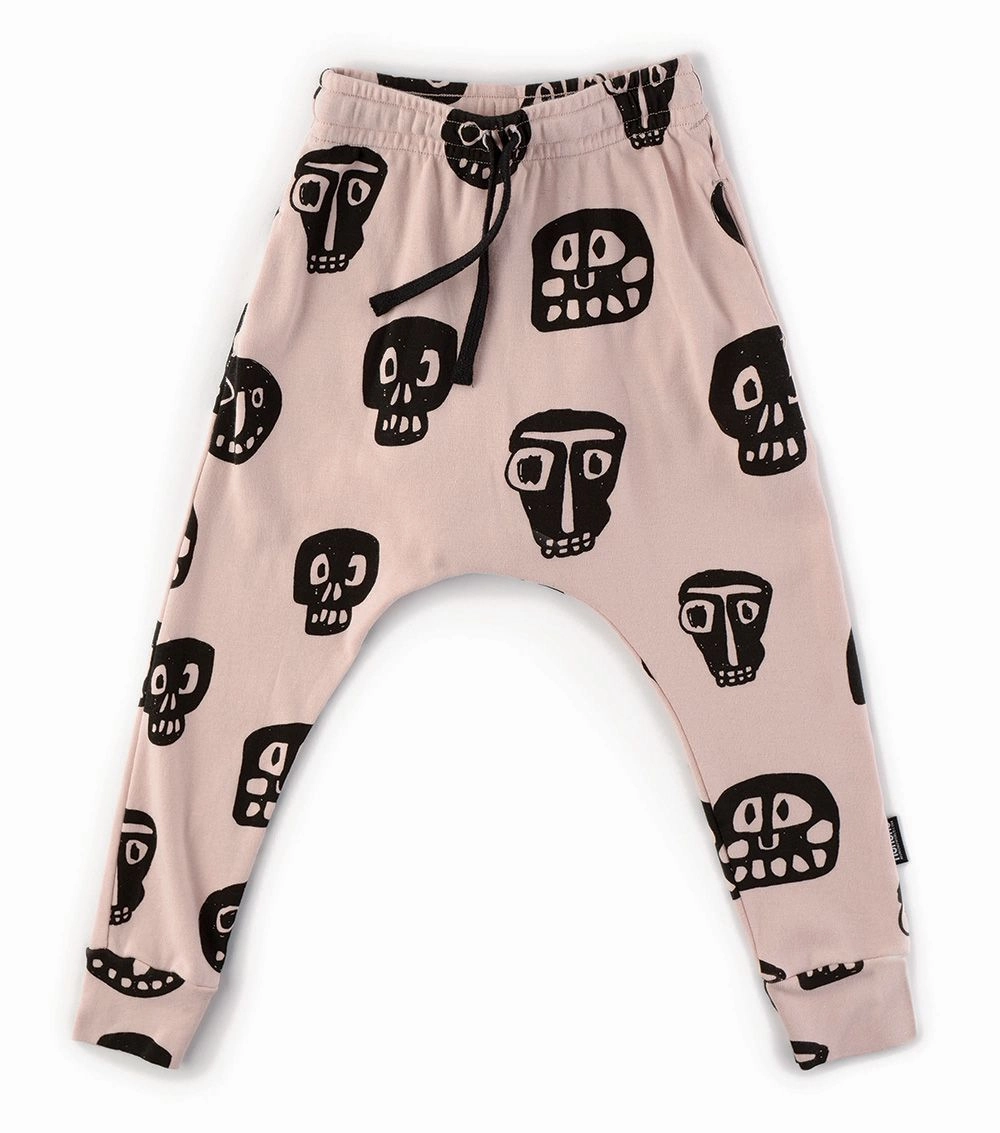 Low - heat dry Skiing wear for children Nununu Kids ROWDY MASKS BAGGY Pants in Powder Pink