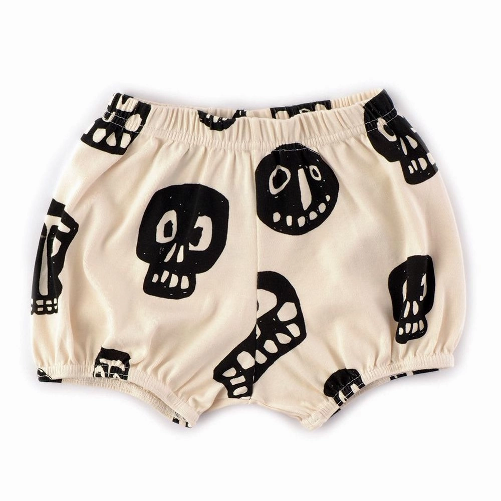 Nununu Kids ROWDY MASKS Yoga Shorts - Natural Angelic
