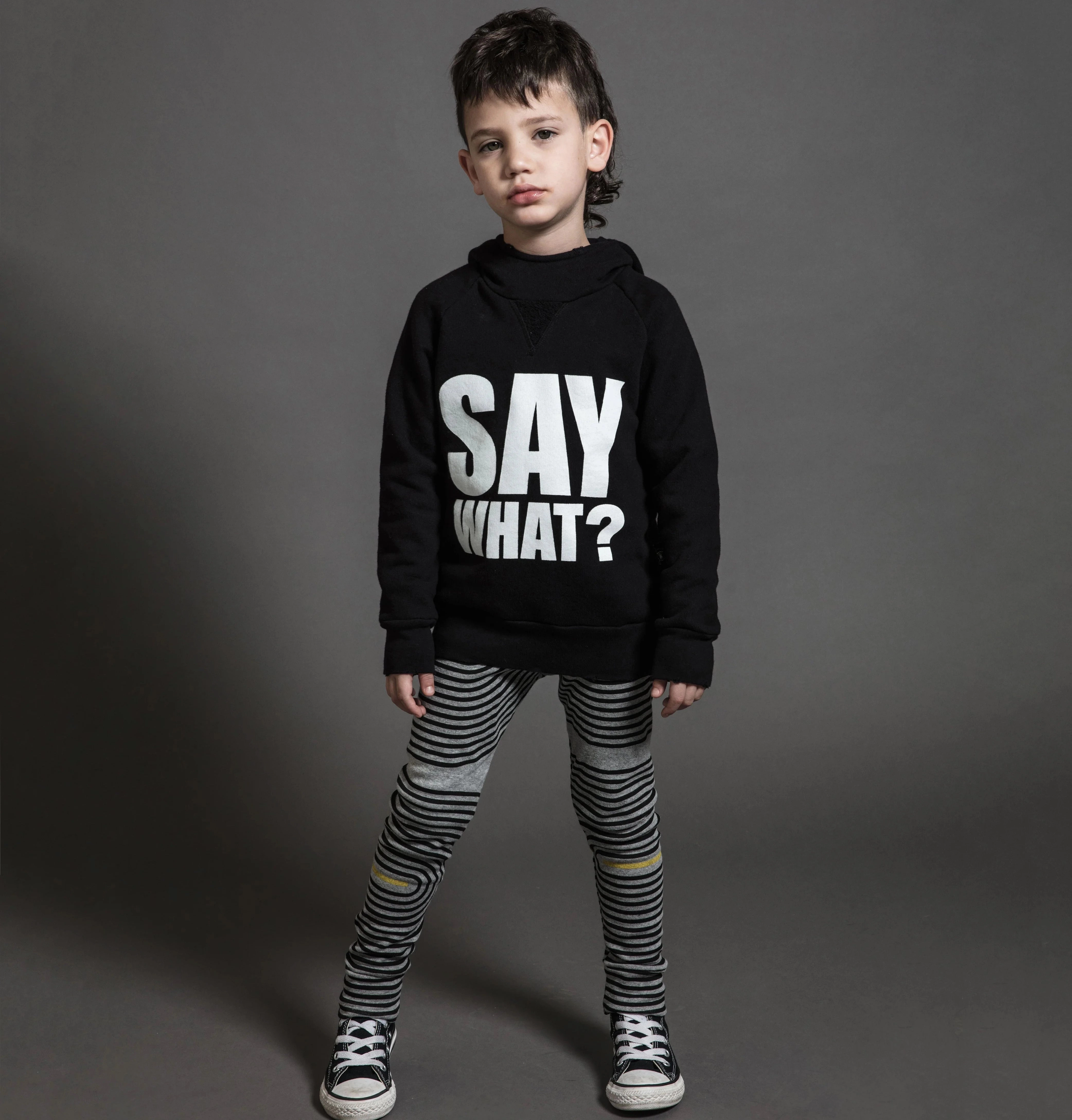 Wrinkle - free Nununu Kids Spiral Legging - Heather Grey