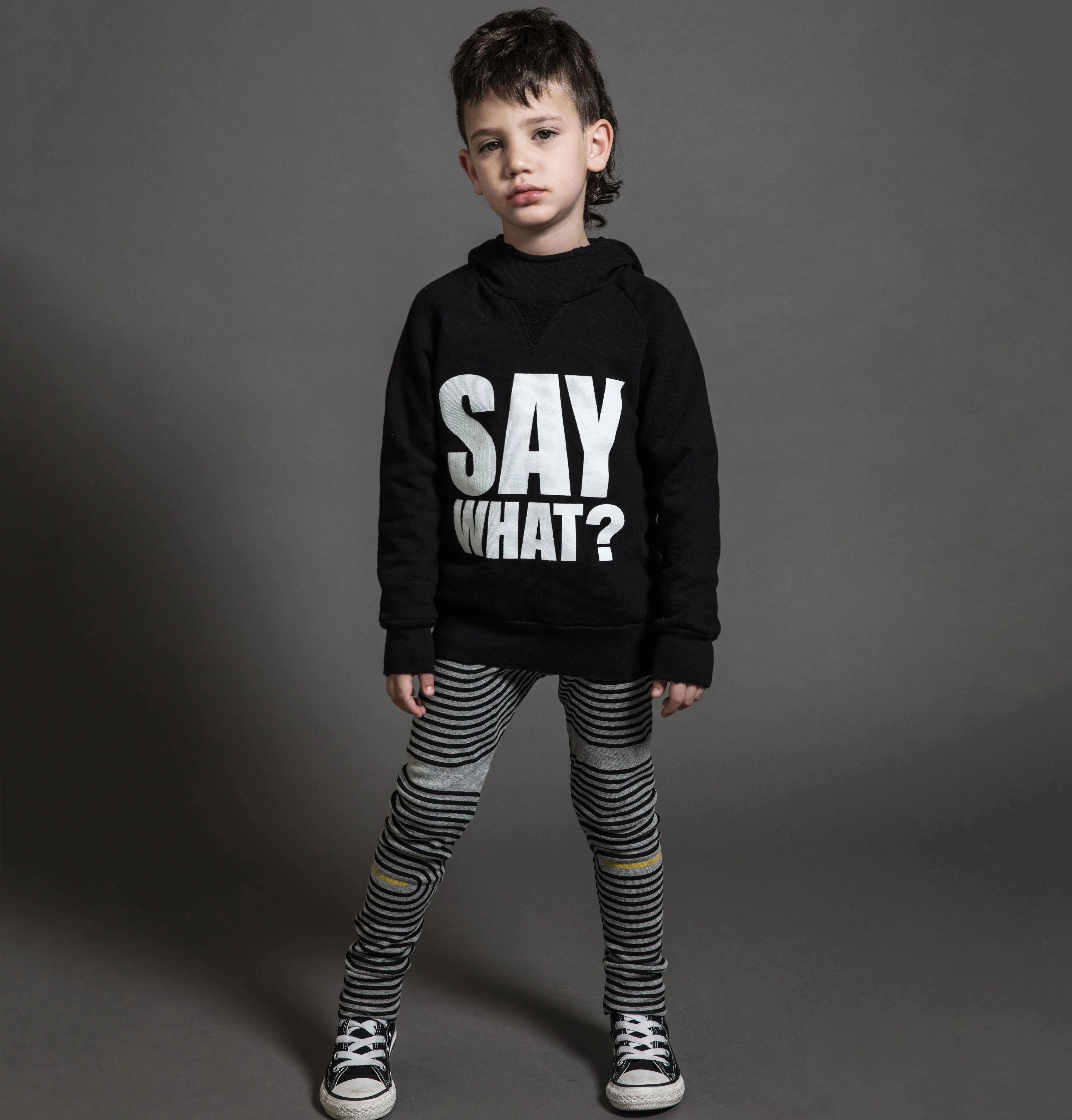 Nununu Kids Spiral Legging - Heather Grey Plus - size