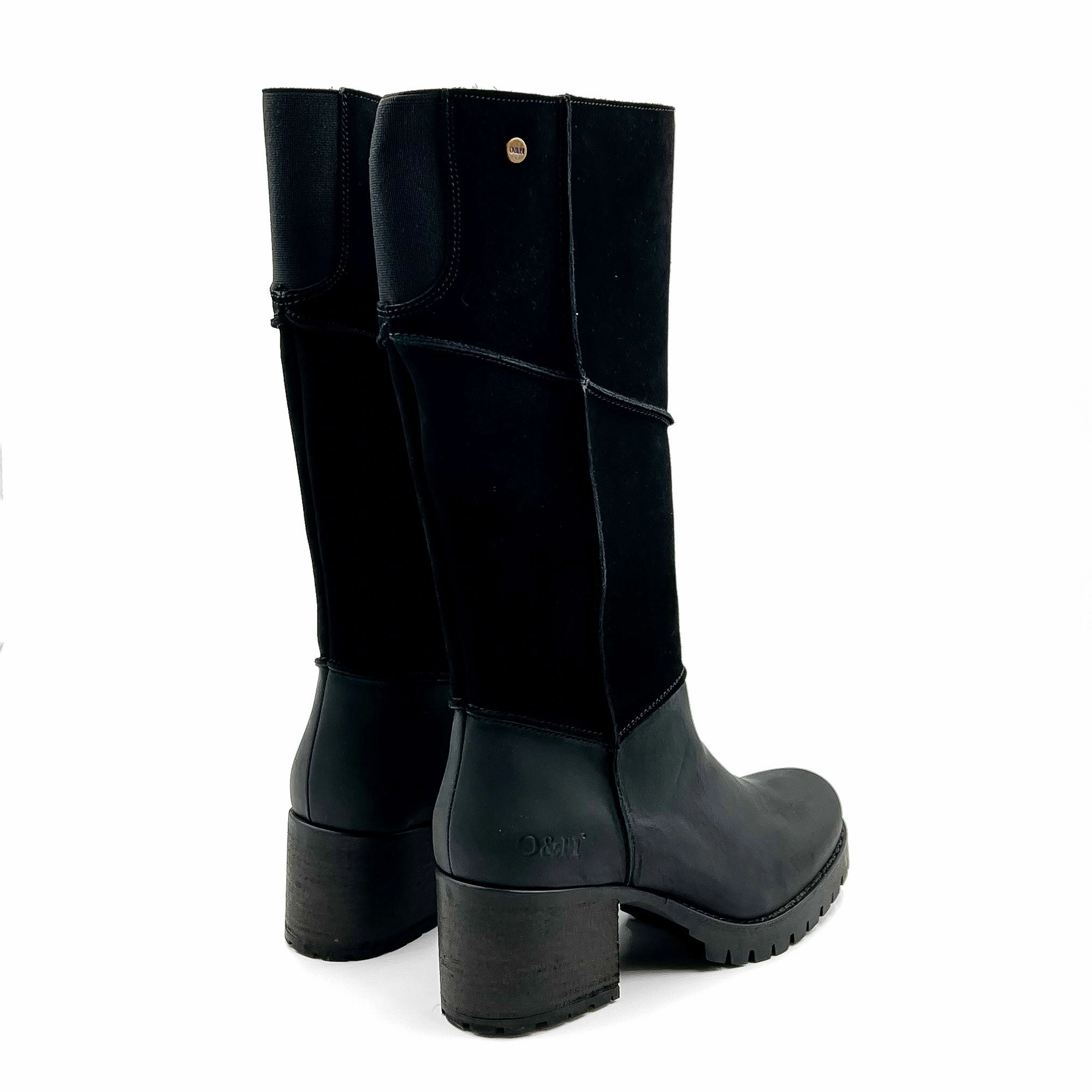 No Lace Oak & Hyde Kensington Hi Tall Boot (Women) - Black