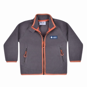 hand - washable Anti - Bacterial OAKI 300 Series Polartec Fleece Jacket in Ash (Sizing Runs Small, Recommend Sizing Up)