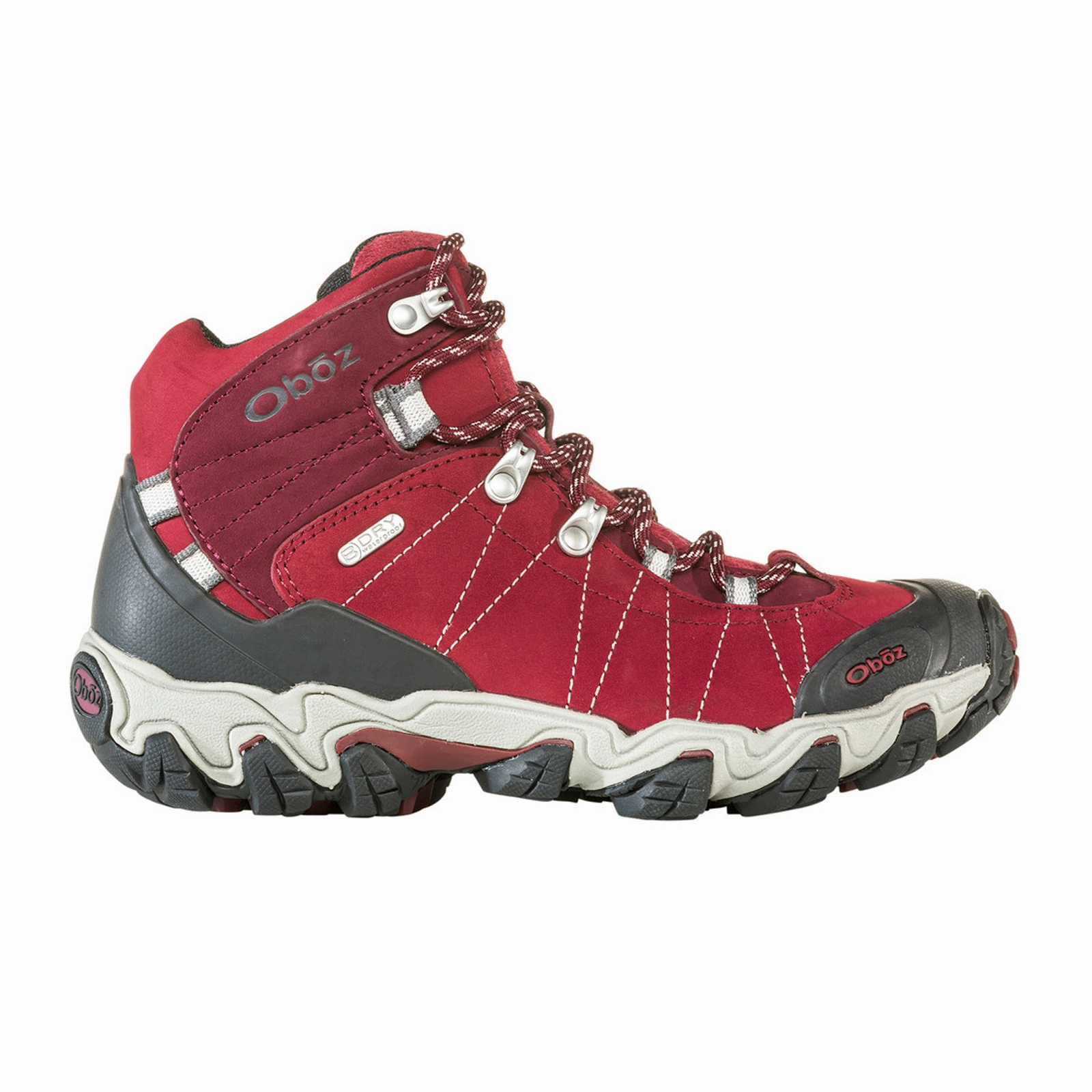 Oboz Bridger Mid B-DRY Hiking Boot (Women) - Rio Red Sole Strong