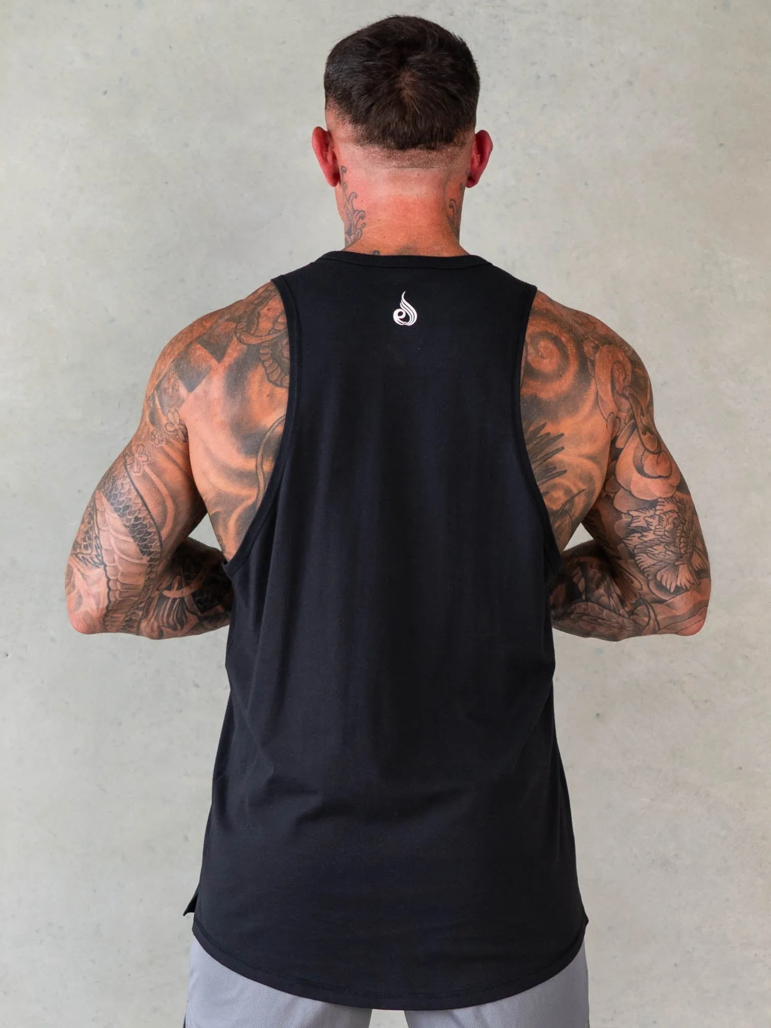Octane Tank - Faded Black Moisture Wicking Design