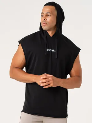 Quick Release Fabric Pursuit Fleece Sleeveless Hoodie - Black