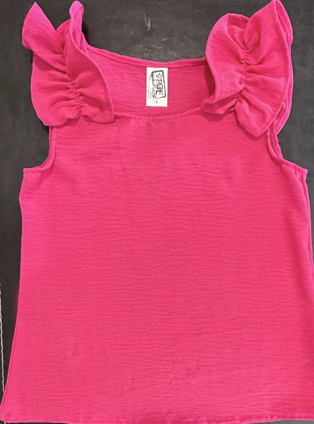 Linen Tank - Hot Pink Winter kids' wear Adjustable