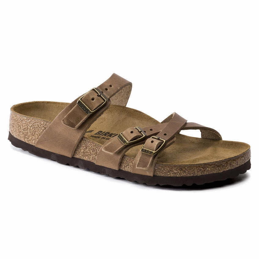 Birkenstock Franca Tobacco Oiled Leather Motion Zone