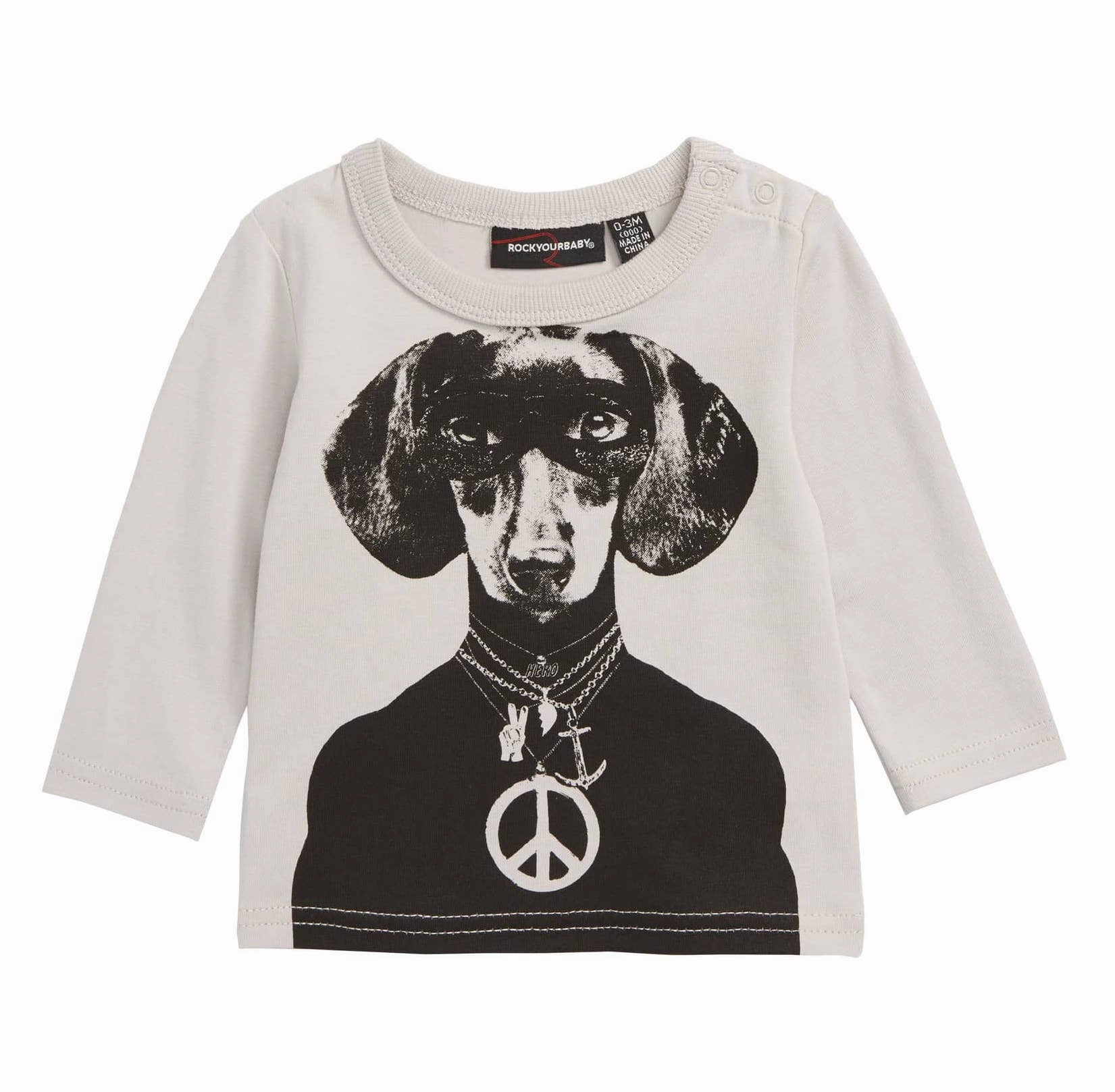 Rock Your Baby - Hero Dog Long Sleeve T-shirt TBT1828-HE Childish