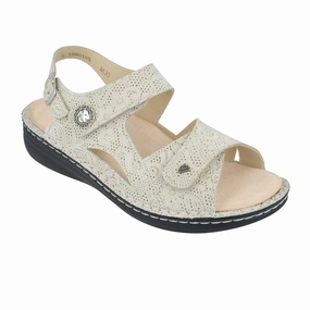 Athletic Finn Comfort Barbuda Backstrap Sandal (Women) - Champagne Garden
