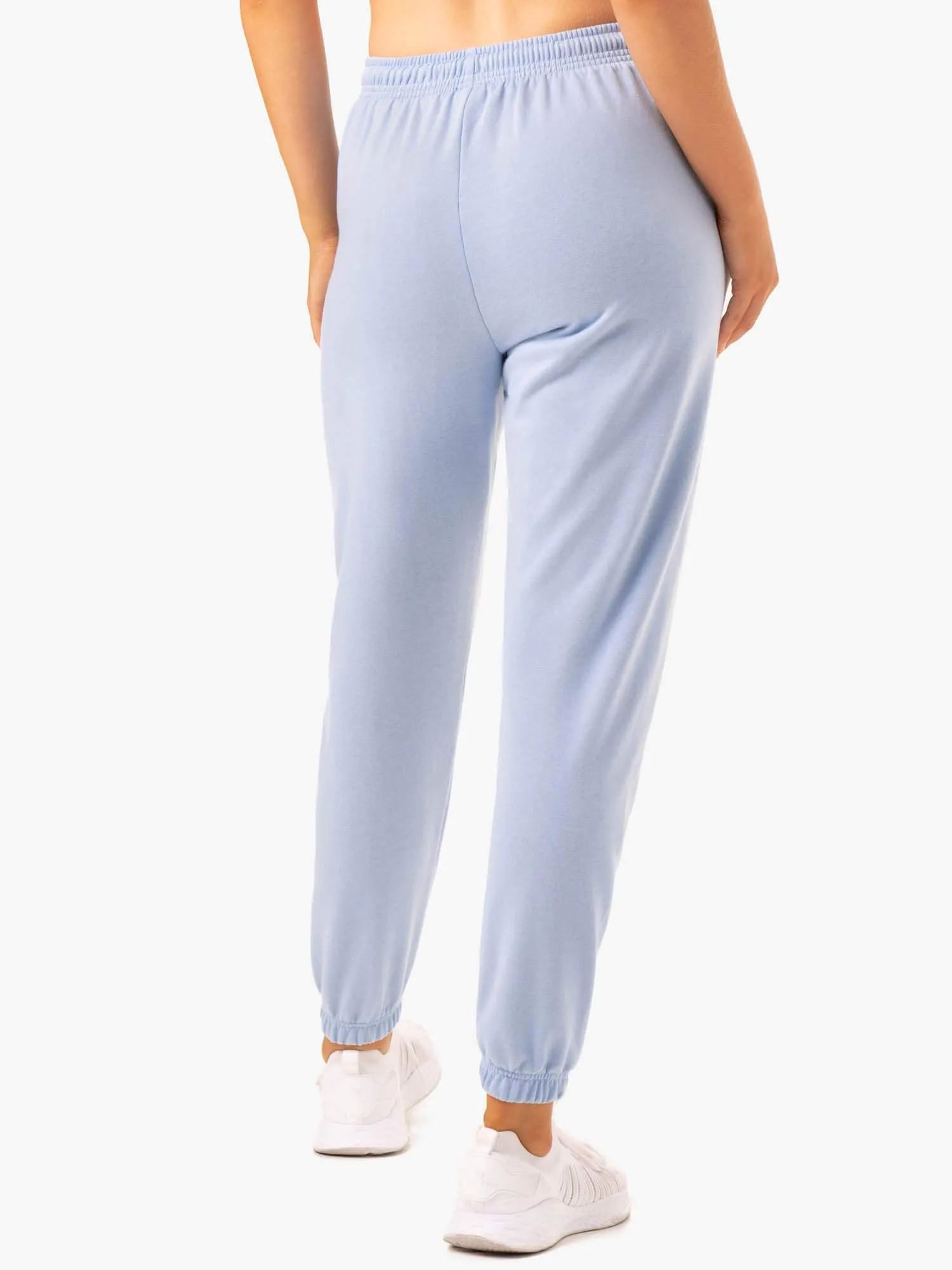 Off-Duty Fleece Track Pants - Blue Marl DoubleLayeredKnees