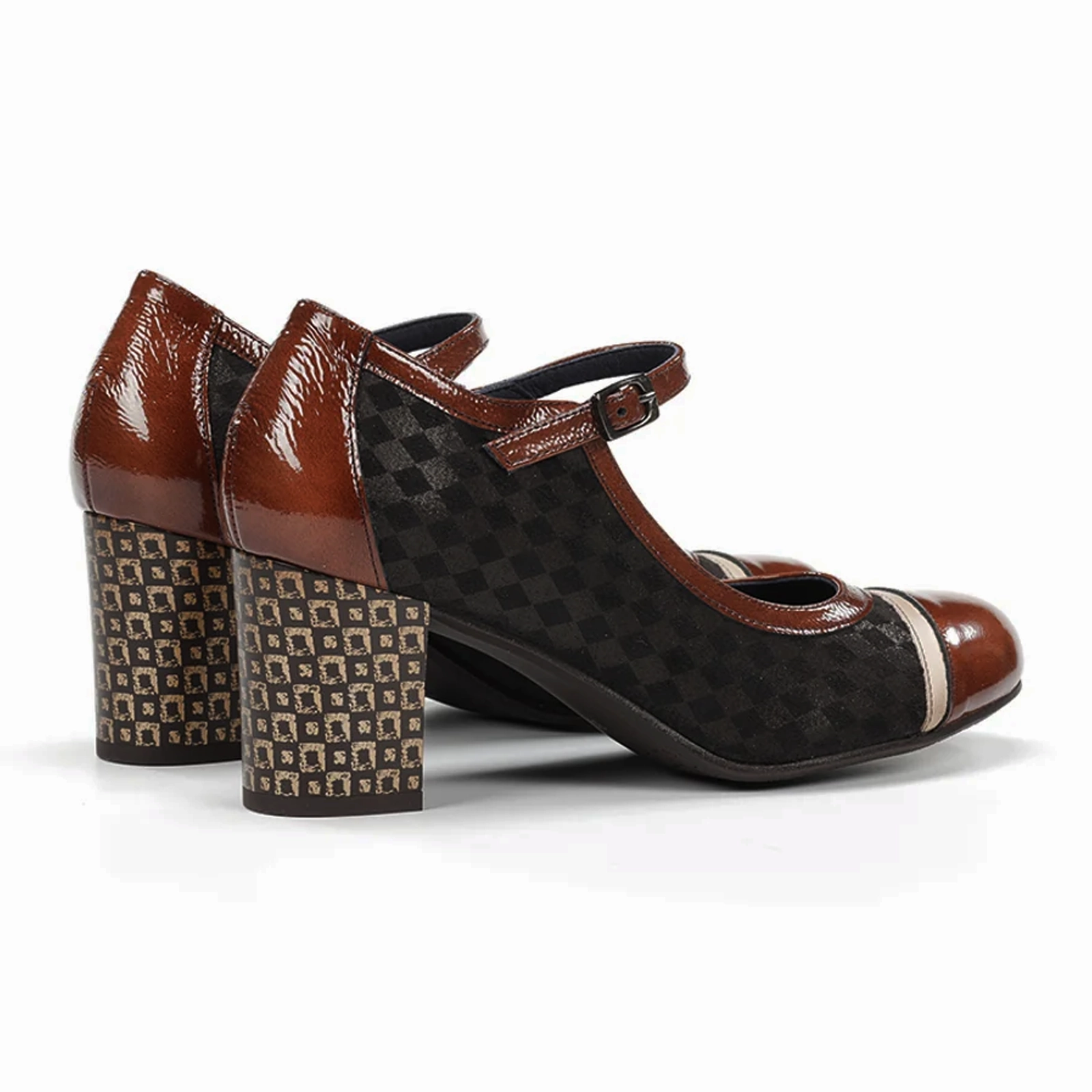 Dorking Rodin D8669 Heeled Mary Jane (Women) - Carcas/Napla/Suga Cafe Trail Run Clean Step