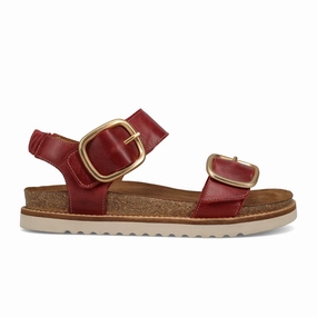 Taos On The Double Backstrap Sandal (Women) - Red Comfortable ankle support Textured Grip