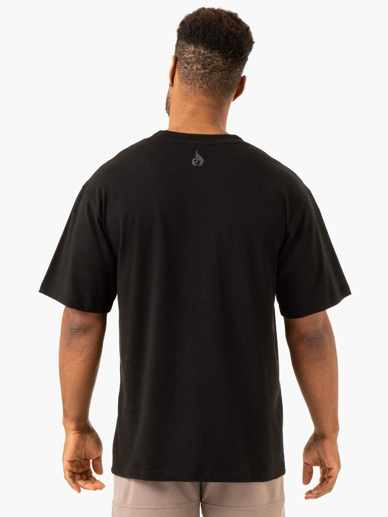 Easy Comfort AbrasionGuardTape Overdrive Oversized T-Shirt - Black Comfort and Flexibility