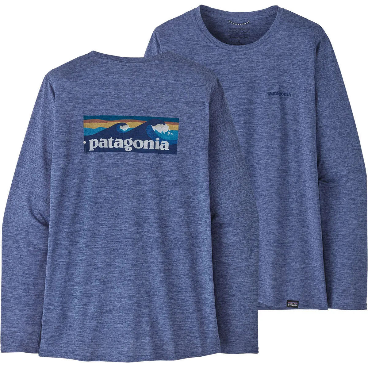 Women's Long-Sleeved Capilene Cool Daily Graphic Shirt - Waters UltraSoftInterior EcoFriendlyDye