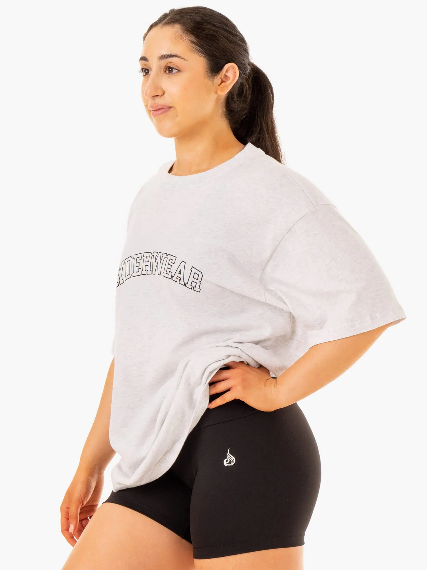 Oversized T-Shirt - Snow Marl Comfy Apparel