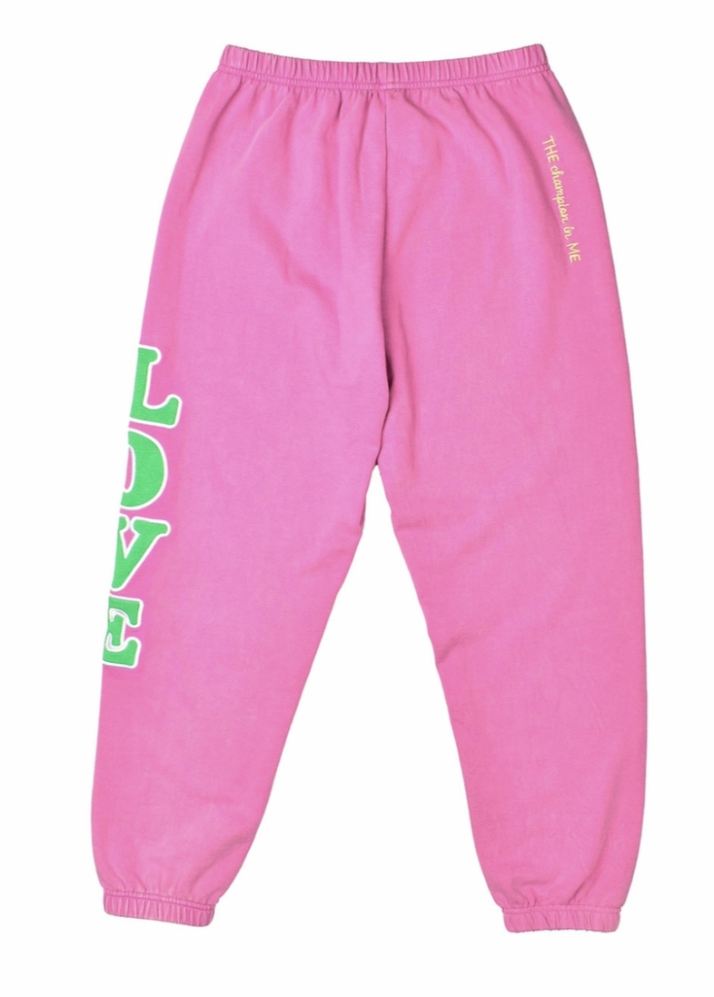 Iscream x Theme - Love Tennis Club Sweatpants Angelic Drip - dry