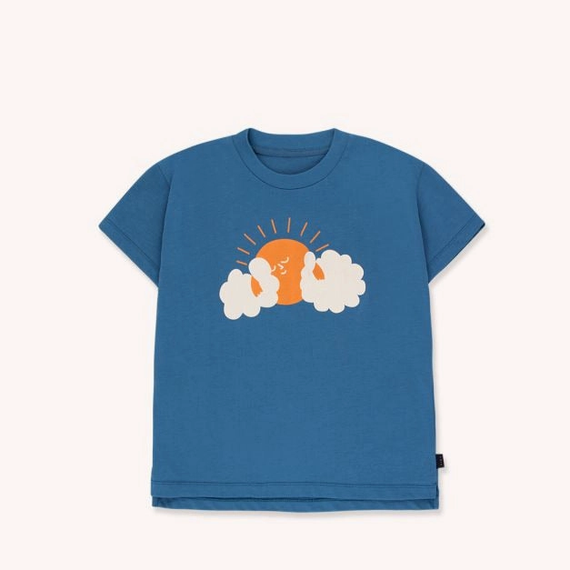 TINYCOTTONS Kids "Sun" TEE in summer navy/brick 048 Artsy Camouflage wear for kids