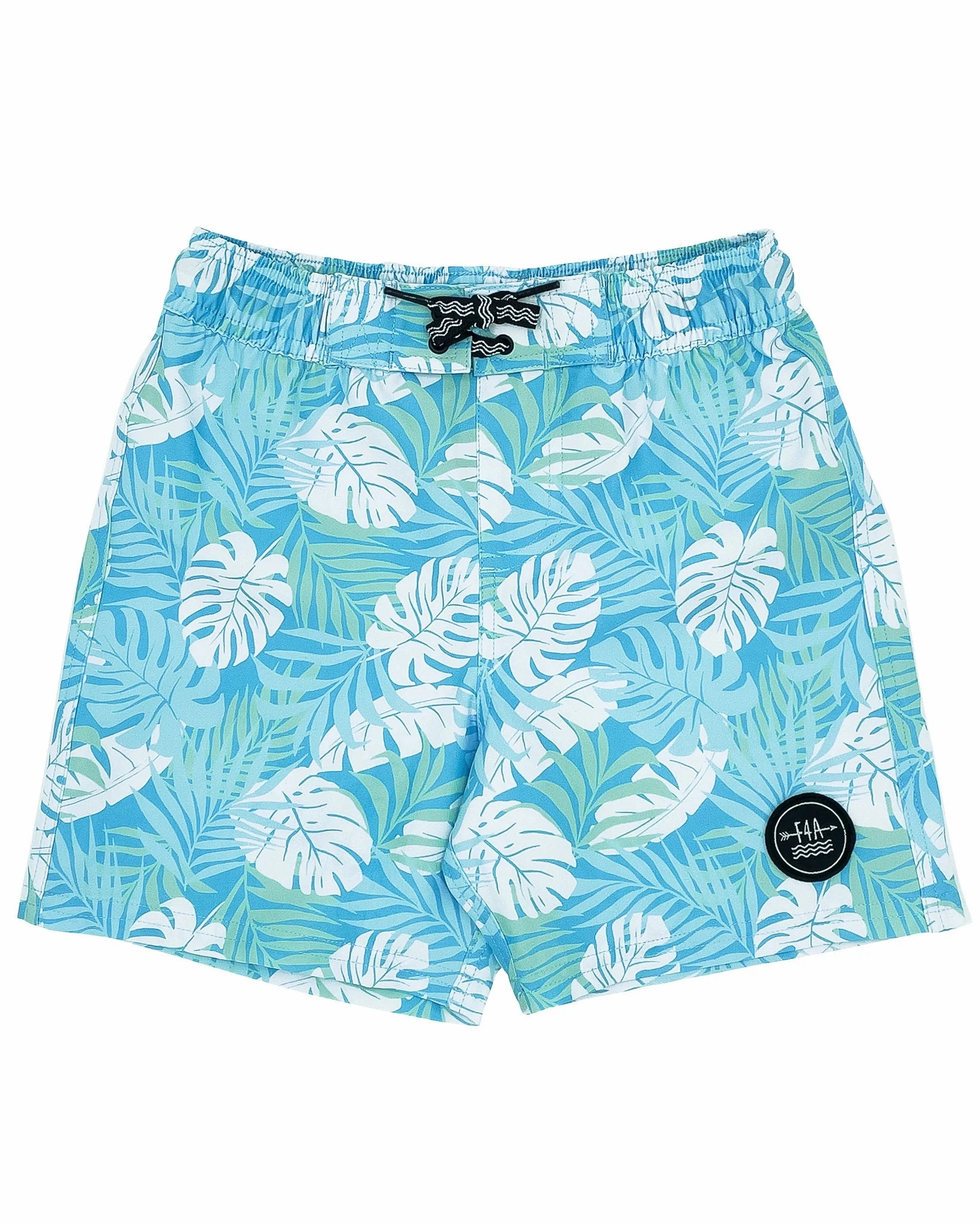Weekend wear for kids Paradise Palm Board Short - Blue Grotto