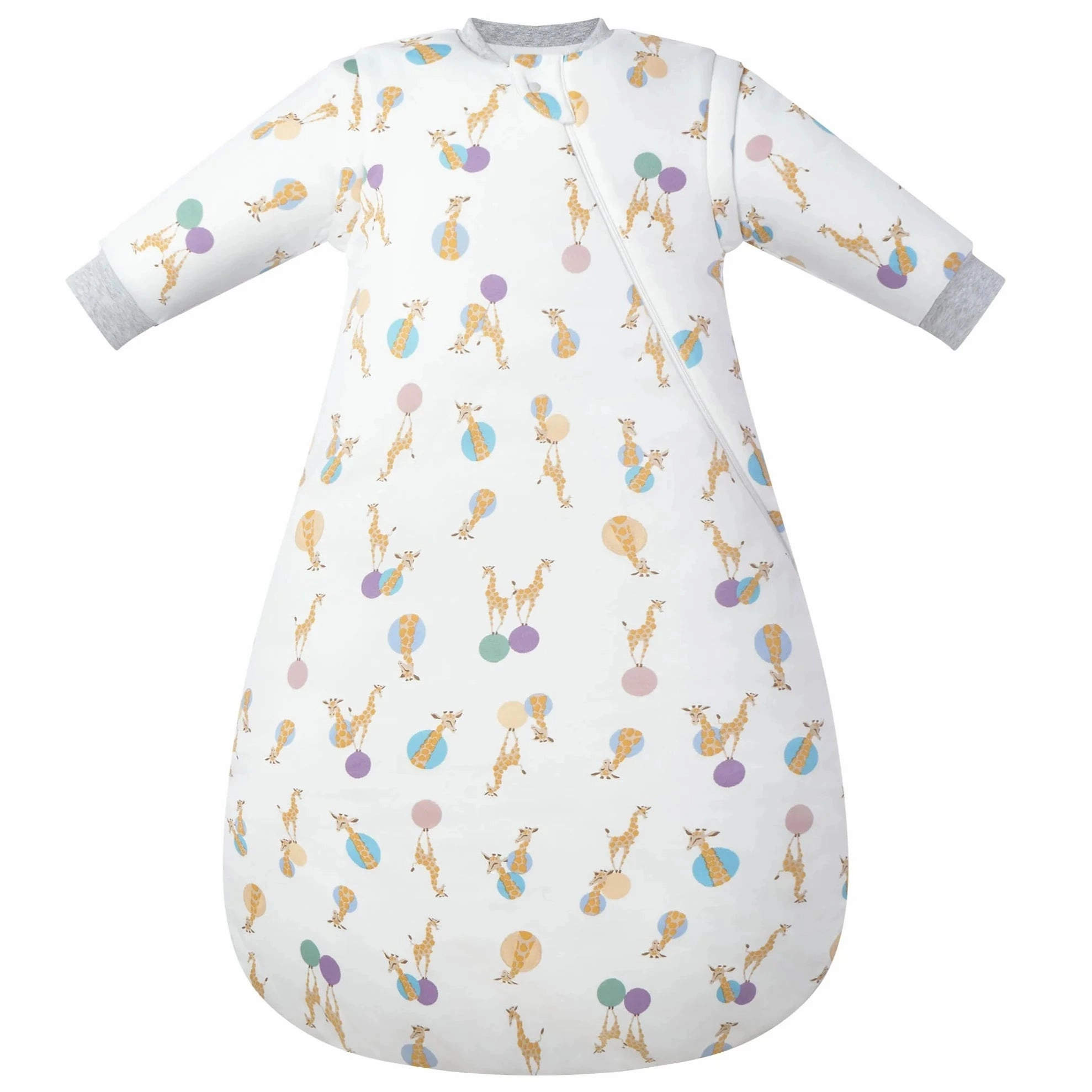 Nest Designs Baby 3.5 TOG Organic Cotton Long Sleeve Sleep Bag - Giraffe Shapes Linen based outfits for children
