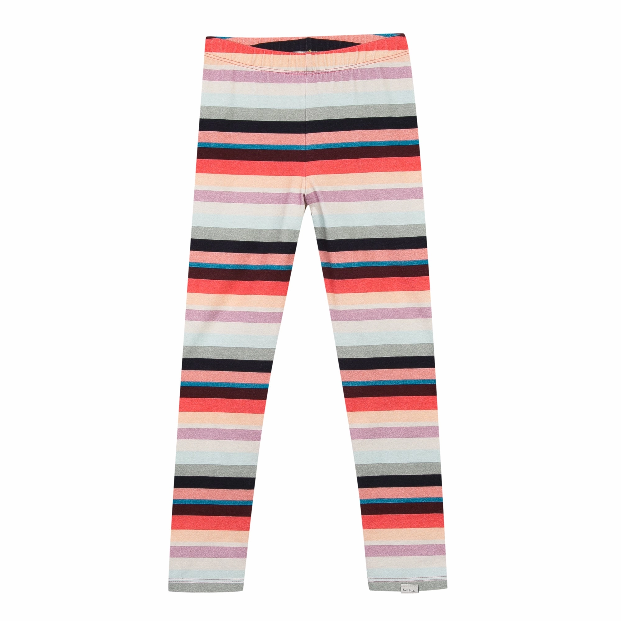 Paul Smith Junior Girl Zebra Rainbow Striped Legging Playful Spring kids' clothing