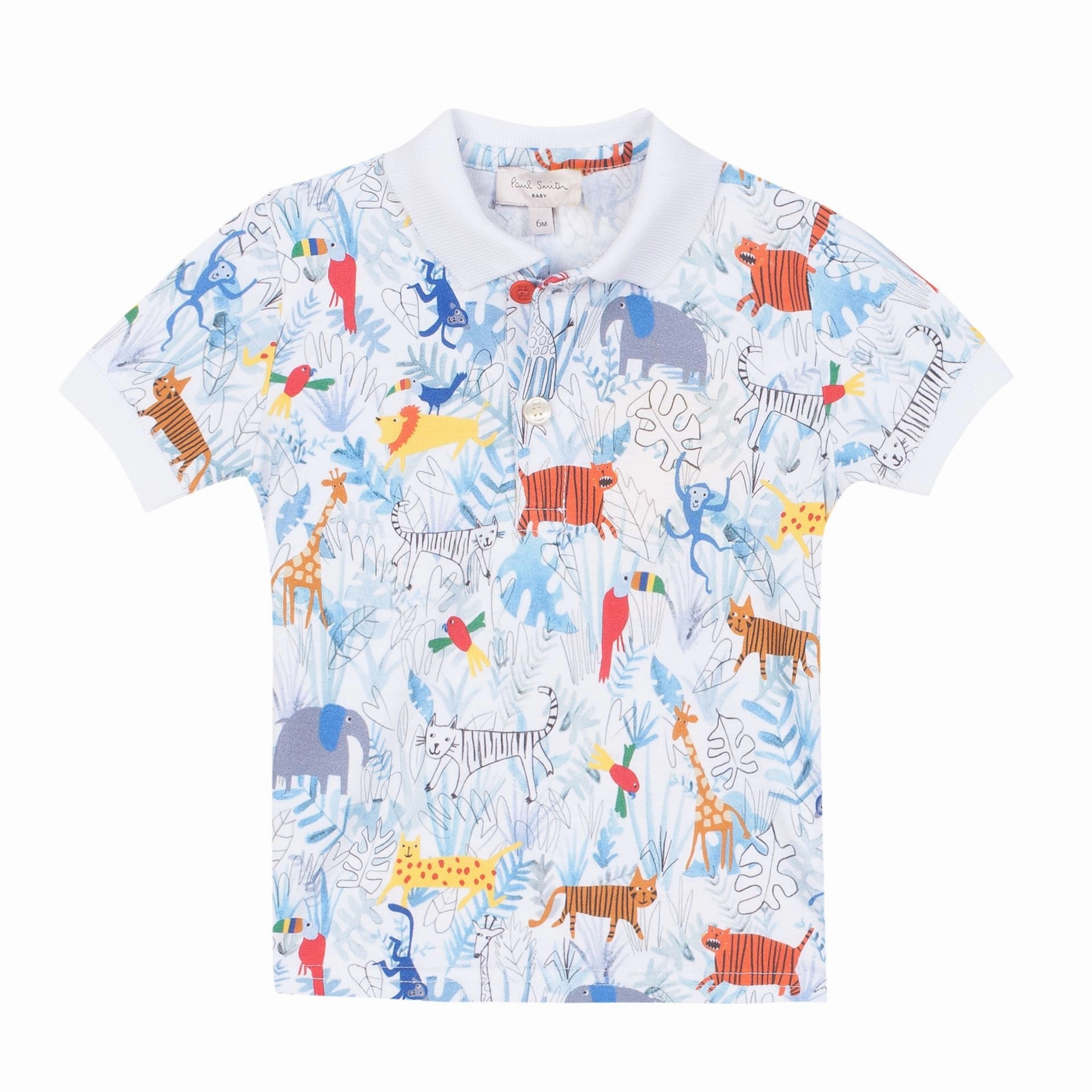 Cheerleader clothes for kids Fashionable Paul Smith Junior Kids Animal Polo Shirt