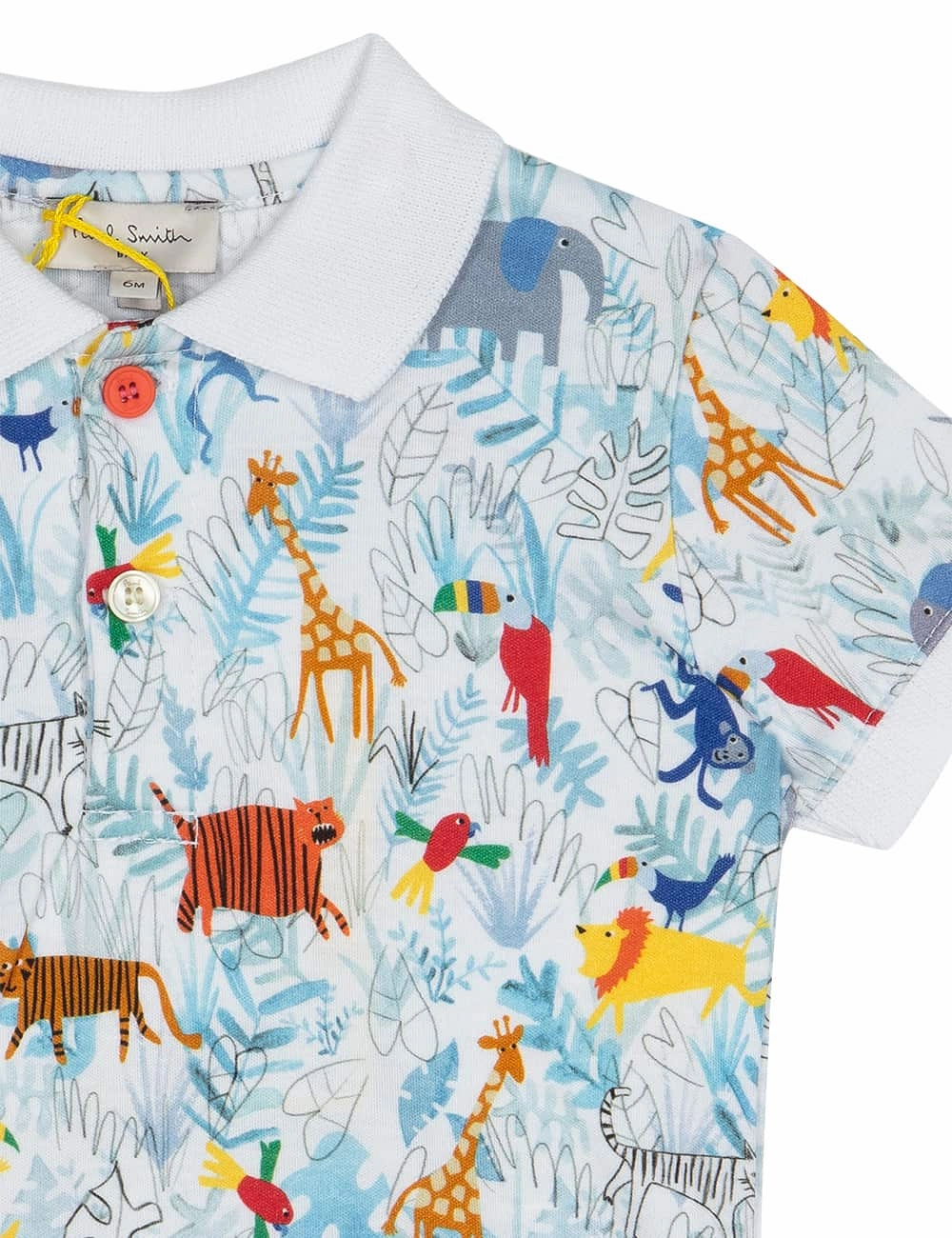 machine - washable Safari wear for children Paul Smith Junior Kids Animal Polo Shirt