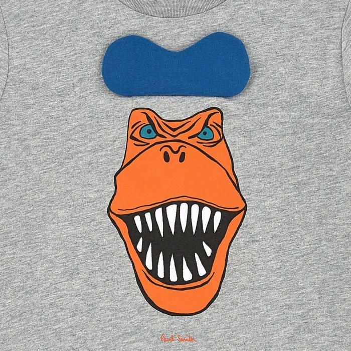 Paul Smith Junior Kids Goggle Dino Long Sleeve Tee Shirt Little girl