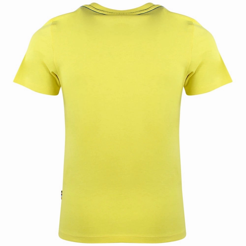 Paul Smith Junior Kids Romano Tee Shirt in Banana Vacation wear for children Neon colored clothes for children