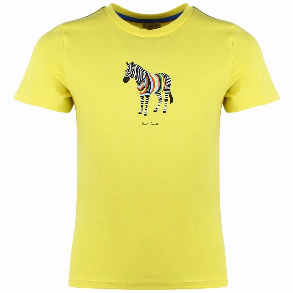maximalist Superhero outfits for kids Paul Smith Junior Kids Romano Tee Shirt in Banana